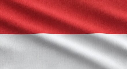Obraz premium Indonesian Flag Waves National Pride with Patriotism, and Celebration in Asia.