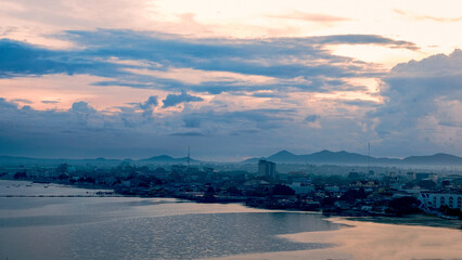 Peaceful Morning Seascape with Calm Coastal View