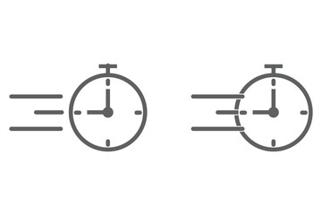Fast time icon vector simple design