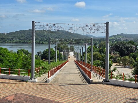 Ekta Nagar, Gujarat India - Oct 03 2025: Shoolpaneshwar Mahadev Temple , Ektanagar Statue of unity.