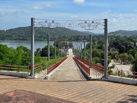 Ekta Nagar, Gujarat India - Oct 03 2025: Shoolpaneshwar Mahadev Temple , Ektanagar Statue of unity.