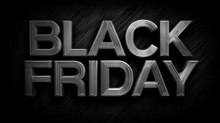 a black friday sign with a black background