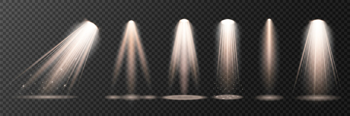 Studio floodlights with glowing atmosphere