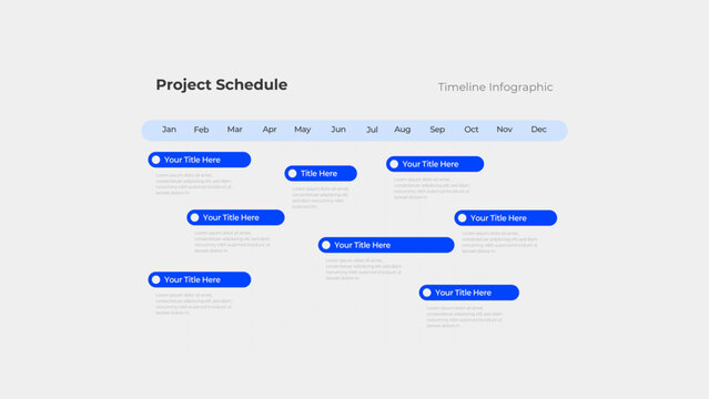 Task Management Project Schedule Timeline Infographic Template