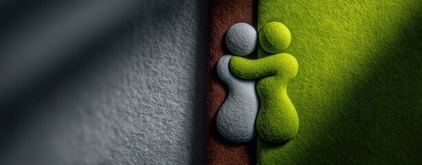 Abstract representation of connection and unity.