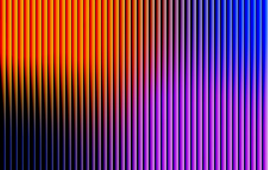 Fototapeta premium Neon curved wavy stripes gradient background with glowing purple and blue light beams, modern futuristic abstract line pattern.