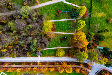 Jesień w Muszynie widok z powietrza  © Maciej G. Szling