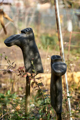 Upcycled Rubber Boot Garden Decor
