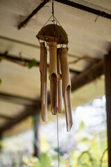 Furin wind chimes with bamboo tubes