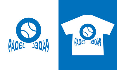 Aesthetic illustration of  padel tennis t shirt design, vector graphic, typographic poster or tshirts street wear and Urban style