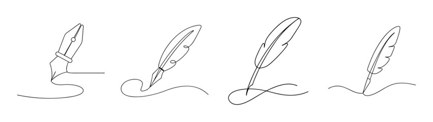 Elegant quill pen ink set vintage writing instruments for artistic expression