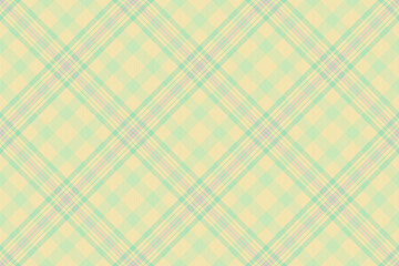 Styling fabric tartan check, kid seamless pattern vector. Decorate textile background texture plaid in light and yellow colors.