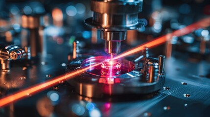 Scientific equipment with laser interaction