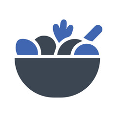 Obraz premium Bowl of salad symbol