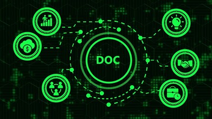 doc writing, business growth and goal setting concept - strategy, teamwork and data analysis, which represents growth, profit and success in modern technology and financial markets for presentation. - Powered by Adobe