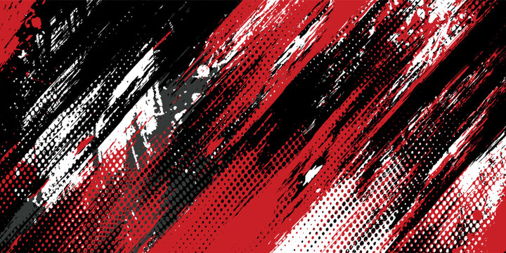 Gaming esport background striking stripes electric banner vector illustration design red black grunge brush wing comic pattern modern abstract concept livery stripes decal paint splash splatter.eps 10
