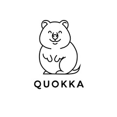 Minimalist simple moderen Design logo qoukka Vector icon 