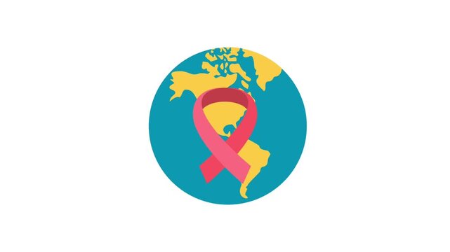 Animated rocket launching from Earth graphic. Represents space exploration, startup, global communication, or science and technology clip.