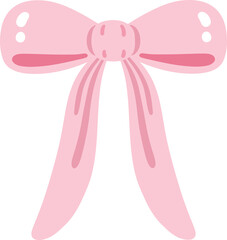 cute bow tie ribbon accessories vector cartoon illustration