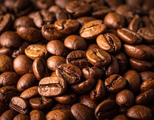 Roasted Coffee Beans Close Up