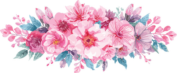 Romantic Watercolor Flowers