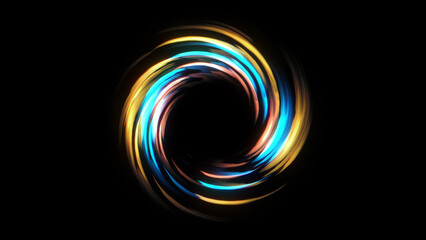 Colorful Spiral Design in Vibrant Shades Creating a Dynamic Visual Illusion