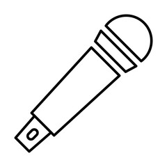 microphone vector icon in transparent background