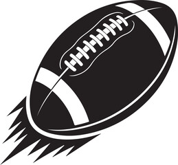 Naklejka premium American football with motion trails