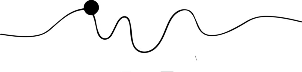 Dynamic electrocardiogram line art displays heart rhythm, ideal for medical presentations, healthcare infographics, and wellness campaigns with clean, modern aesthetic