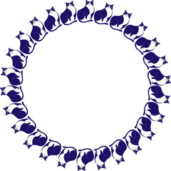 Cat frame. Cute childish cartoon cat empty frame box. Hand drawn vector illustration. Baby shower