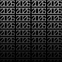 2026 pattern logo, 2026 new year background