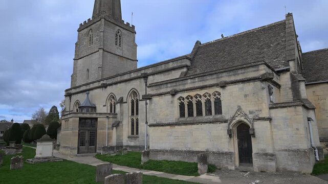 The rear of St Mary's Church, Painswick.