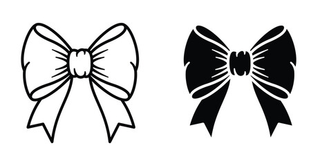 Bow icon graphic design. Vector icon illustrations