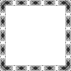 Simple Square Frame with White Background, Border Frame, Unique Photo Frame, Unique Black Square Frame