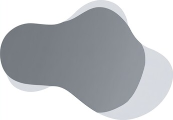 Abstract gray shapes overlapping, minimalist design, modern look