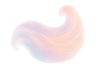 Pastel swirl paint stroke abstract fluid shape
