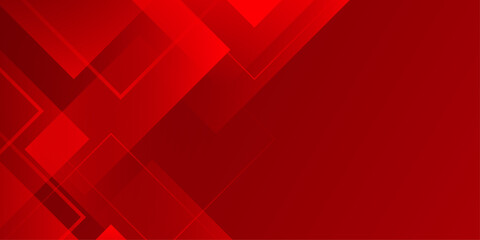 Fototapeta premium Red Abstract Geometric Background. bright red modern background.Vector illustration design for business corporate presentation, banner, cover, web, flyer, card, poster, game, texture, slide, magazine 