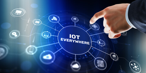 IOT Everywhere, Internet of Things Connected Devices Concept