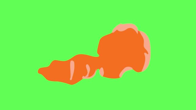 RED SMOGE ANIMATED.  CARTOON SMOGE EFFECT . CARTOON SMOGE ANIMATION. 