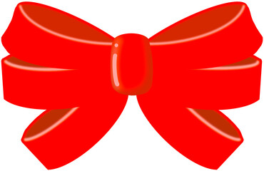 red ribbon bow