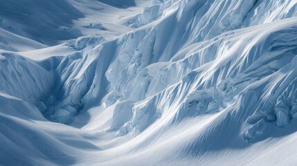 Abstract ice landscape illustration capturing texture and form for creative design