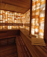 Himalayan bath, salt sauna, spa
