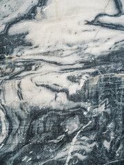 Fototapeta premium Abstract closeup of gray and white marble stone texture