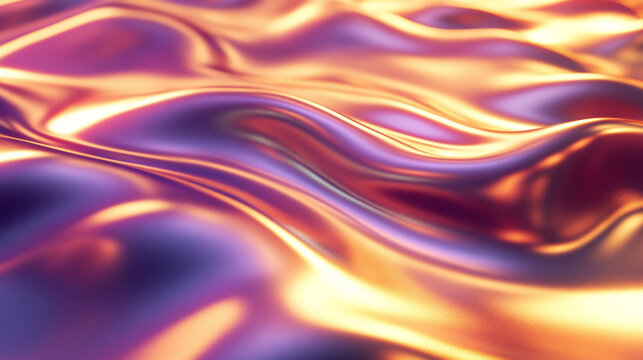 Fluid metallic waves flowing in seamless motion, reflecting light and movement, symbolizing transformation, energy, fluidity, and the dynamic beauty of abstract forms.