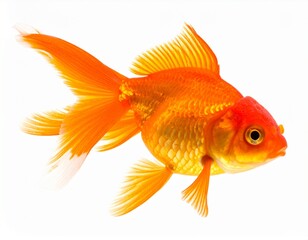 goldfish isolated on white background 