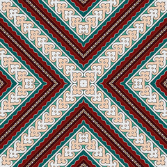 Handmade Medieval Decorative Patterns On Brown Wood In Diagonal Frames