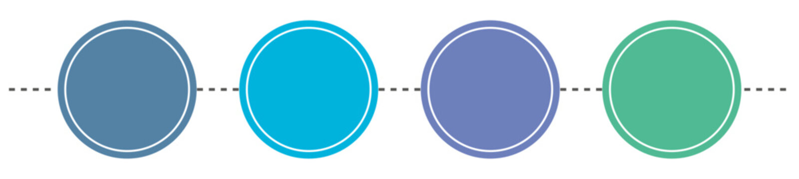 infographic elements in the form of circles, there are 4 circles