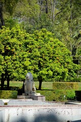 Fototapeta premium Jardin de los Leones Fountain (Lions Garden) at Maria Luisa Park