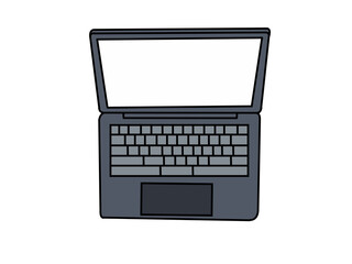 ノートパソコン（上から構図）