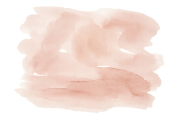Fototapeta premium Peach and pink watercolor brush stroke abstract background